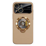 Custodia magnetica con giroscopio e finestra per fotocamera del PC Glaze, supporto girevole., For iPhone 14 Plus, For iPhone 14, For iPhone 14 Pro