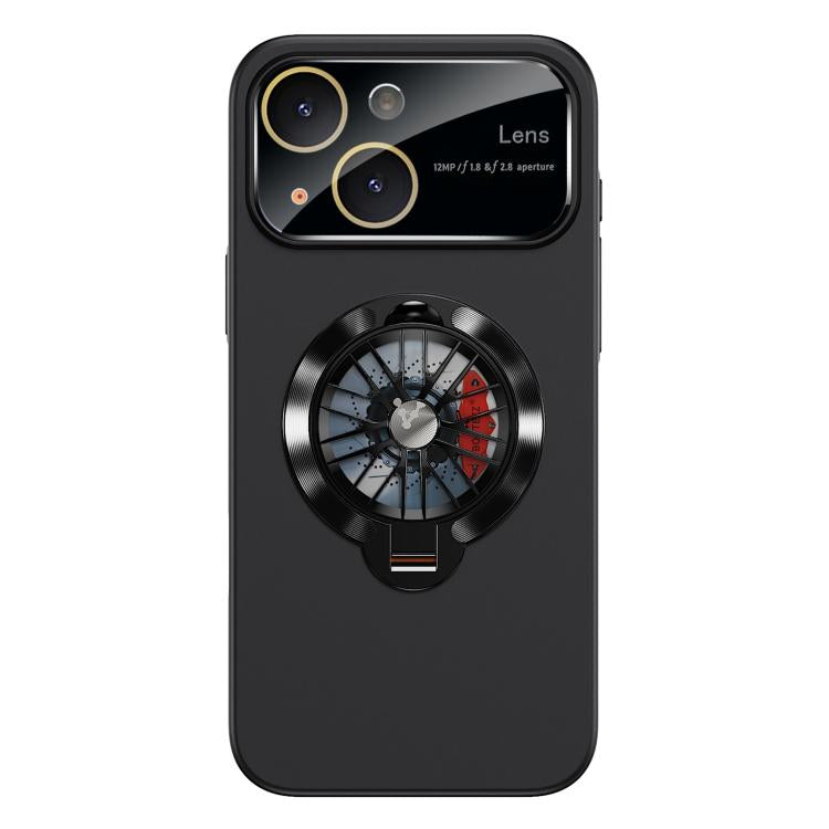 Custodia magnetica con giroscopio e finestra per fotocamera del PC Glaze, supporto girevole., For iPhone 14 Plus, For iPhone 14, For iPhone 14 Pro