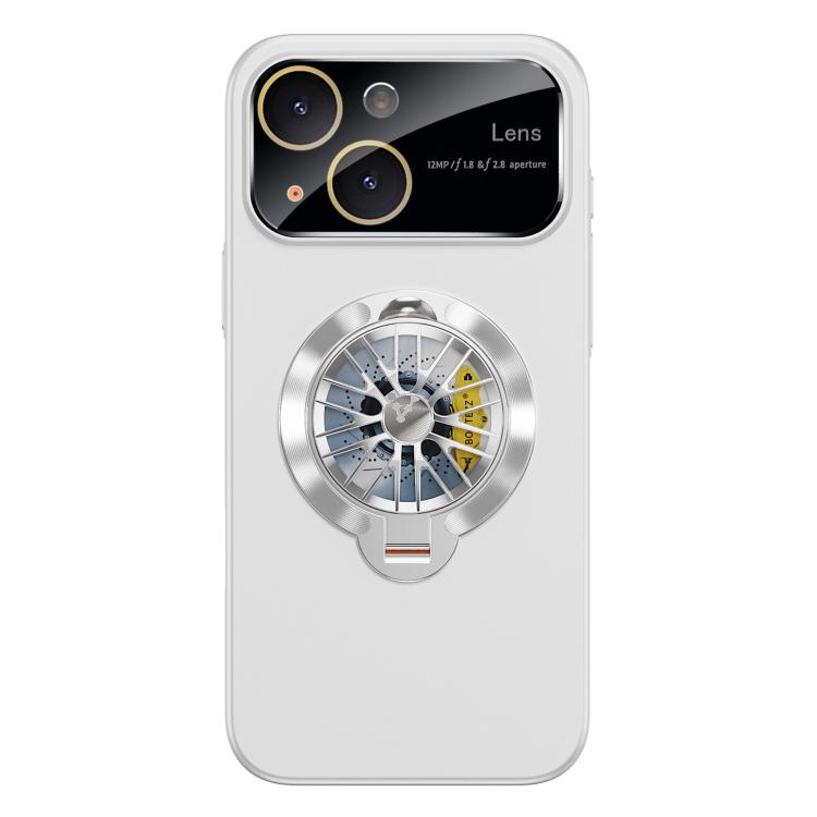 Custodia magnetica con giroscopio e finestra per fotocamera del PC Glaze, supporto girevole., For iPhone 14 Plus, For iPhone 14, For iPhone 14 Pro