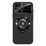 Custodia magnetica con giroscopio e finestra per fotocamera del PC Glaze, supporto girevole., For iPhone 14 Plus, For iPhone 14, For iPhone 14 Pro
