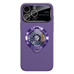 Custodia magnetica con giroscopio e finestra per fotocamera del PC Glaze, supporto girevole., For iPhone 14 Plus, For iPhone 14, For iPhone 14 Pro