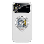Custodia magnetica con giroscopio e finestra per fotocamera del PC Glaze, supporto girevole., For iPhone 12 Pro, For iPhone 11 Pro Max, For iPhone 11