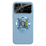 Custodia magnetica con giroscopio e finestra per fotocamera del PC Glaze, supporto girevole., For iPhone 14 Pro Max, For iPhone 13 Pro Max, For iPhone 13 Pro