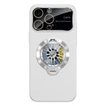 Custodia magnetica con giroscopio e finestra per fotocamera del PC Glaze, supporto girevole., For iPhone 12 Pro, For iPhone 11 Pro Max, For iPhone 11
