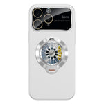 Custodia magnetica con giroscopio e finestra per fotocamera del PC Glaze, supporto girevole., For iPhone 12 Pro, For iPhone 11 Pro Max, For iPhone 11