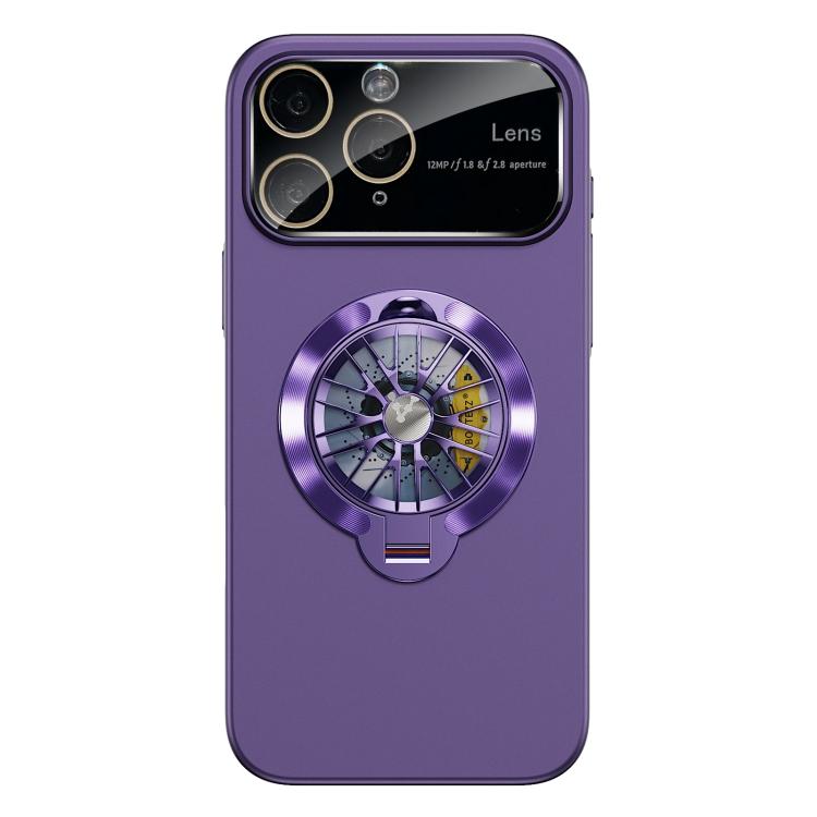 Custodia magnetica con giroscopio e finestra per fotocamera del PC Glaze, supporto girevole., For iPhone 12 Pro, For iPhone 11 Pro Max, For iPhone 11