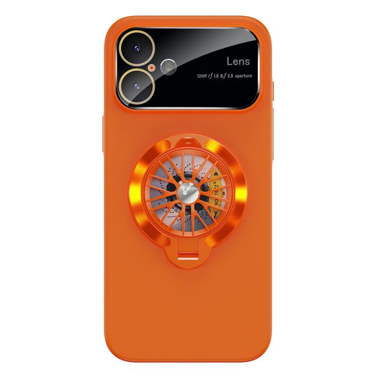 Custodia magnetica con giroscopio e finestra per fotocamera del PC Glaze, supporto girevole., For iPhone 16 Plus, For iPhone 16, For iPhone 15 Pro Max