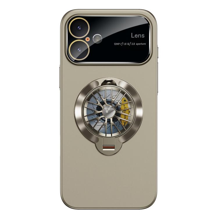 Custodia magnetica con giroscopio e finestra per fotocamera del PC Glaze, supporto girevole., For iPhone 16 Plus, For iPhone 16, For iPhone 15 Pro Max