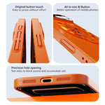 Custodia magnetica con giroscopio e finestra per fotocamera del PC Glaze, supporto girevole., For iPhone 16 Plus, For iPhone 16, For iPhone 15 Pro Max