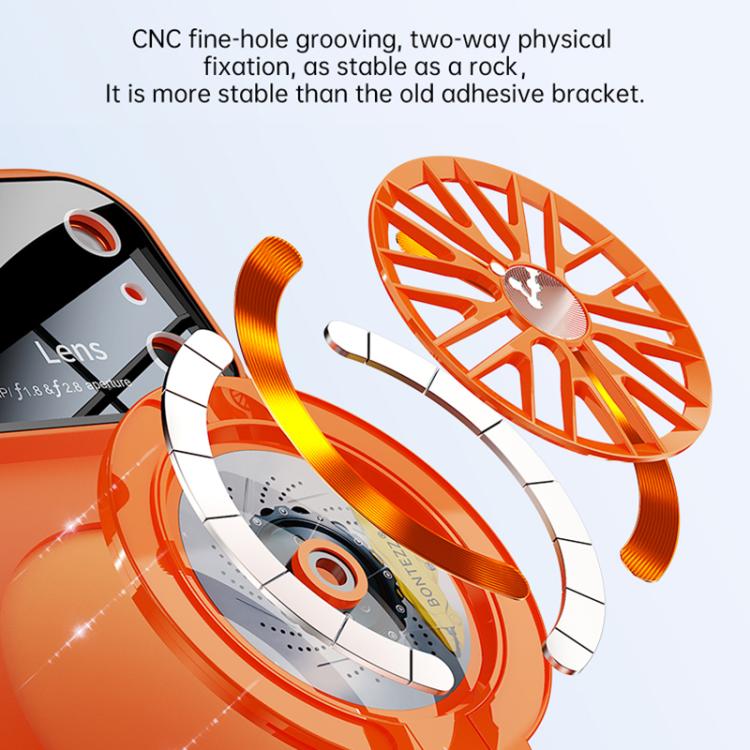 Custodia magnetica con giroscopio e finestra per fotocamera del PC Glaze, supporto girevole., For iPhone 12 Pro, For iPhone 11 Pro Max, For iPhone 11