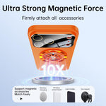 Custodia magnetica con giroscopio e finestra per fotocamera del PC Glaze, supporto girevole., For iPhone 16 Plus, For iPhone 16, For iPhone 15 Pro Max