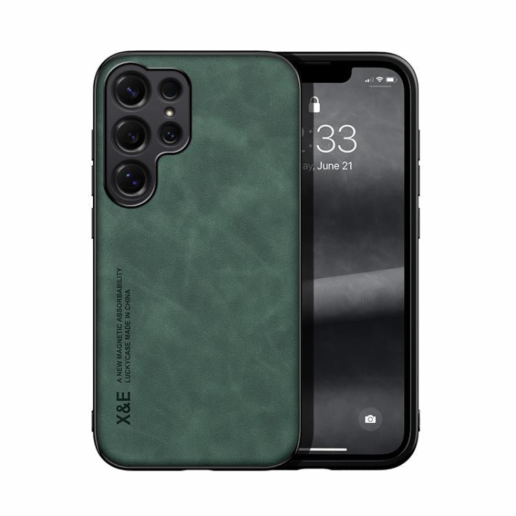 Custodia per telefono in similpelle con retro magnetico, piacevole al tatto., For Samsung Galaxy S26+ 5G, For Samsung Galaxy S26 Ultra 5G, For Samsung Galaxy S26 5G