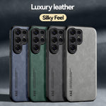 Custodia per telefono in similpelle con retro magnetico, piacevole al tatto., For Samsung Galaxy S26+ 5G, For Samsung Galaxy S26 Ultra 5G, For Samsung Galaxy S26 5G