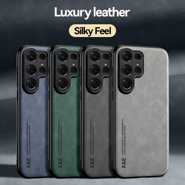 Custodia per telefono in similpelle con retro magnetico, piacevole al tatto., For Samsung Galaxy S26+ 5G, For Samsung Galaxy S26 Ultra 5G, For Samsung Galaxy S26 5G