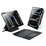 DUX DUCIS Serie DK Tastiera wireless magnetica retroilluminata Custodia per tablet in pelle vegana, For iPad Pro 13 2025 / 2024, For iPad Pro 11 2025 / 2024, For iPad 2025 / 2022, For iPad Air 11 2025 / 2024, For iPad Air 13 2025 / 2024                ...