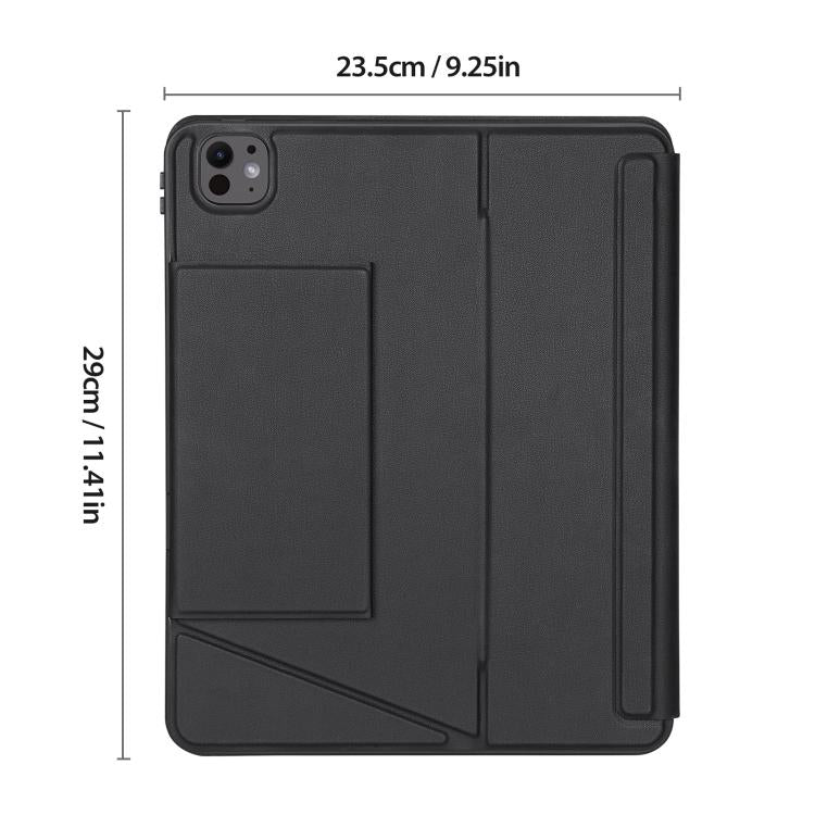 DUX DUCIS Serie DK Tastiera wireless magnetica retroilluminata Custodia per tablet in pelle vegana, For iPad Pro 13 2025 / 2024, For iPad Pro 11 2025 / 2024, For iPad 2025 / 2022, For iPad Air 11 2025 / 2024, For iPad Air 13 2025 / 2024                ...