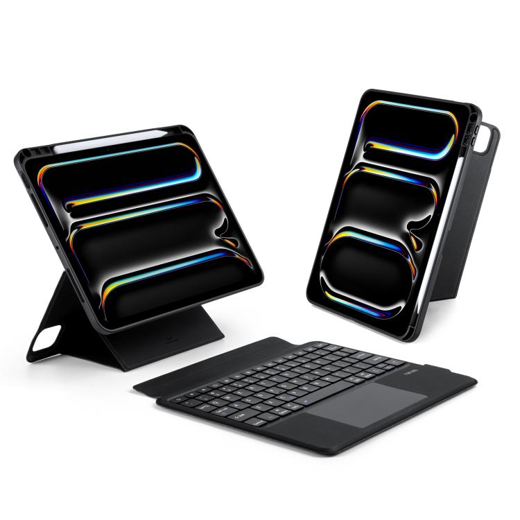 DUX DUCIS Serie DK Tastiera wireless magnetica retroilluminata Custodia per tablet in pelle vegana, For iPad Pro 13 2025 / 2024, For iPad Pro 11 2025 / 2024, For iPad 2025 / 2022, For iPad Air 11 2025 / 2024, For iPad Air 13 2025 / 2024                ...