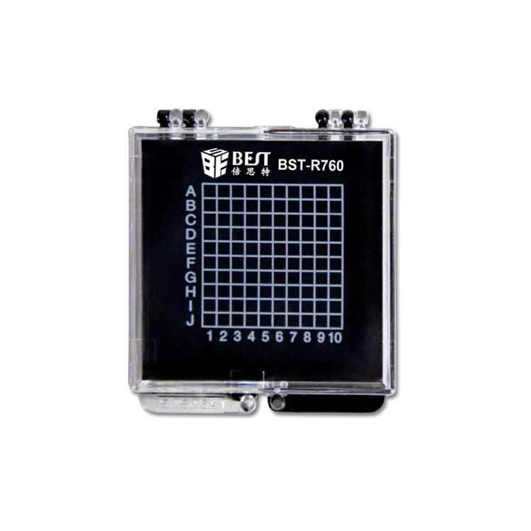 BEST BST-R760 Mini Scatola in plastica trasparente antistatica autoadesiva per chip, BEST BST-R760