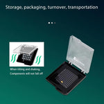 BEST BST-R760 Mini Scatola in plastica trasparente antistatica autoadesiva per chip, BEST BST-R760