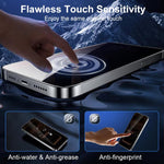 XDcase Confezione da 5 pellicole protettive in vetro temperato anti-spionaggio con stampa serigrafica., For iPhone 17e / 16e, For iPhone 17 Pro Max, For iPhone 17 Pro, For iPhone 17, For iPhone Air, For iPhone 16 Pro Max, For iPhone 16 Pro             ...