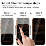 XDcase Confezione da 5 pellicole protettive in vetro temperato anti-spionaggio con stampa serigrafica., For iPhone 17e / 16e, For iPhone 17 Pro Max, For iPhone 17 Pro, For iPhone 17, For iPhone Air, For iPhone 16 Pro Max, For iPhone 16 Pro             ...