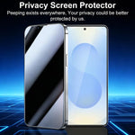 XDcase Confezione da 5 pellicole protettive in vetro temperato anti-spionaggio con stampa serigrafica, compatibili con lo sblocco tramite impronta digitale., For Samsung Galaxy S26+ 5G, For Samsung Galaxy S26 Ultra 5G, For Samsung Galaxy S26 5G        ...