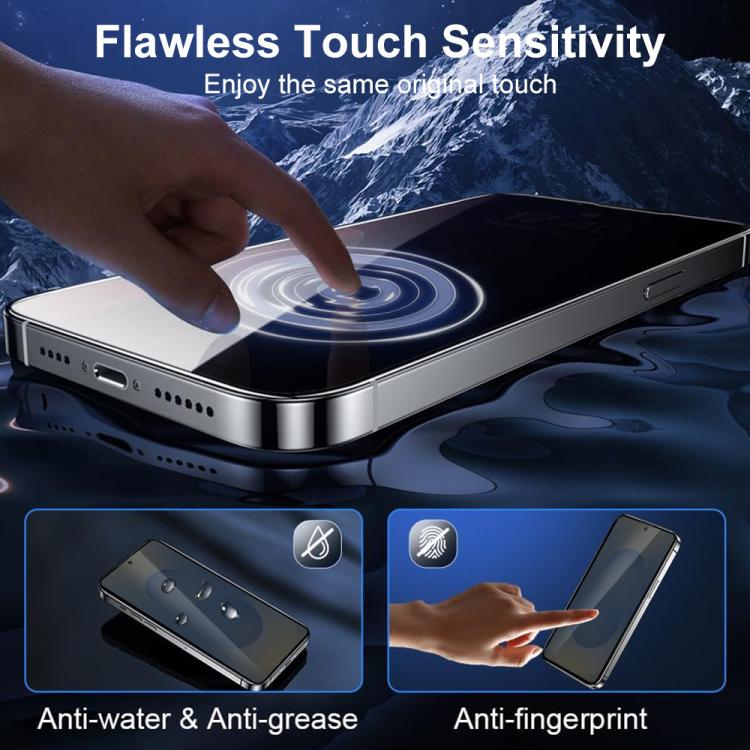 XDcase Confezione da 5 pellicole protettive in vetro temperato anti-spionaggio con stampa serigrafica, compatibili con lo sblocco tramite impronta digitale., For Samsung Galaxy S26+ 5G, For Samsung Galaxy S26 Ultra 5G, For Samsung Galaxy S26 5G        ...