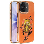 Custodia per telefono in ecopelle con logo ricamato graffiti e placcatura magnetica galvanizzata., For iPhone 17 Pro Max, For iPhone 17 Pro, For iPhone 17, For iPhone Air, For iPhone 16 Pro Max, For iPhone 16 Pro