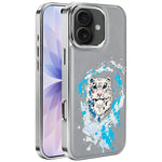 Custodia per telefono in ecopelle con logo ricamato graffiti e placcatura magnetica galvanizzata., For iPhone 17 Pro Max, For iPhone 17 Pro, For iPhone 17, For iPhone Air, For iPhone 16 Pro Max, For iPhone 16 Pro
