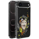 Custodia per telefono in ecopelle con logo ricamato graffiti e placcatura magnetica galvanizzata., For iPhone 17 Pro Max, For iPhone 17 Pro, For iPhone 17, For iPhone Air, For iPhone 16 Pro Max, For iPhone 16 Pro