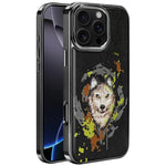 Custodia per telefono in ecopelle con logo ricamato graffiti e placcatura magnetica galvanizzata., For iPhone 17 Pro Max, For iPhone 17 Pro, For iPhone 17, For iPhone Air, For iPhone 16 Pro Max, For iPhone 16 Pro