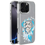 Custodia per telefono in ecopelle con logo ricamato graffiti e placcatura magnetica galvanizzata., For iPhone 17 Pro Max, For iPhone 17 Pro, For iPhone 17, For iPhone Air, For iPhone 16 Pro Max, For iPhone 16 Pro