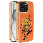 Custodia per telefono in ecopelle con logo ricamato graffiti e placcatura magnetica galvanizzata., For iPhone 16 Plus, For iPhone 16, For iPhone 15 Pro Max, For iPhone 15 Pro, For iPhone 15 Plus, For iPhone 15