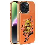 Custodia per telefono in ecopelle con logo ricamato graffiti e placcatura magnetica galvanizzata., For iPhone 14 Plus, For iPhone 14, For iPhone 14 Pro, For iPhone 14 Pro Max