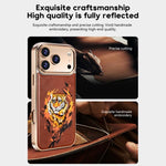 Custodia per telefono in ecopelle con logo ricamato graffiti e placcatura magnetica galvanizzata., For iPhone 17 Pro Max, For iPhone 17 Pro, For iPhone 17, For iPhone Air, For iPhone 16 Pro Max, For iPhone 16 Pro
