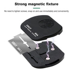 Set di raschietti magnetici bifacciali multifunzione in acciaio inossidabile BEST VBST-80A per la rimozione della colla, BEST VBST-80A