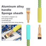 Set di spazzole per la rimozione di colla e polvere dai chip della scheda madre BEST VBST-81 in lega di alluminio., BEST VBST-81