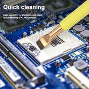 Set di spazzole per la rimozione di colla e polvere dai chip della scheda madre BEST VBST-81 in lega di alluminio., BEST VBST-81