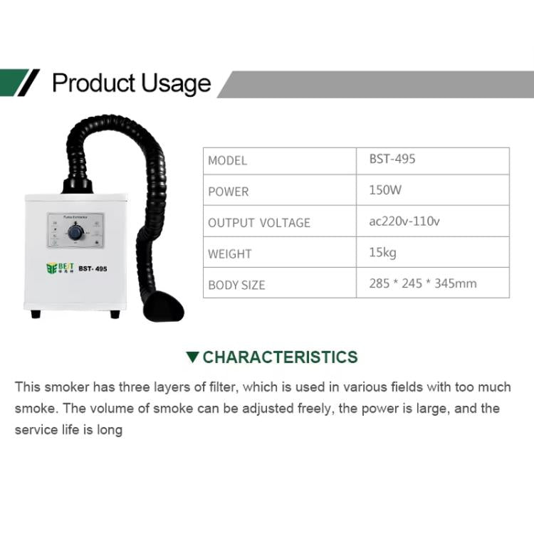 Purificatore fumi saldatura BST-495 con filtri multipli