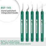 BEST BST-145 Set di 5 lame in 1 per taglio, rimozione colla e smontaggio, BEST BST-145