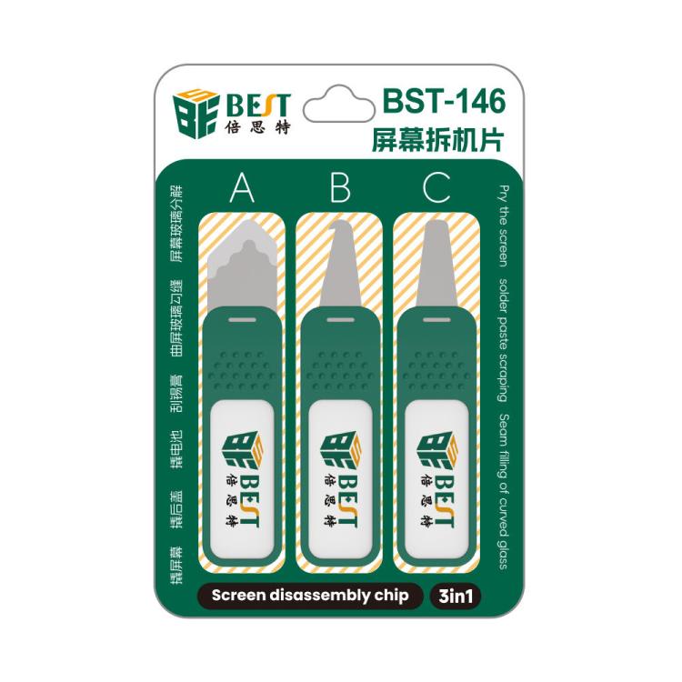 BEST BST-146 Set di piastre di leva in acciaio 3 in 1 per smontaggio, BEST BST-146