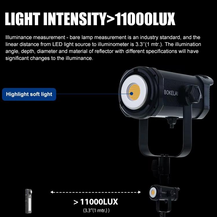 Faretto LED video BK-300Bi 300W 2700K-6500K con telecomando