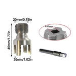 Utensile integrato per filettatura interna ed esterna per impianti idraulici, 4 Points M20 Grey, 6 Points M25 Grey, 4+6 Points M20+M25 Grey, 1 inch M32 Grey, 4+6 Points+1 inch M20+M25+M32 Grey, 4 Points M20 Silver, 6 Points M25 Sliver                  ...
