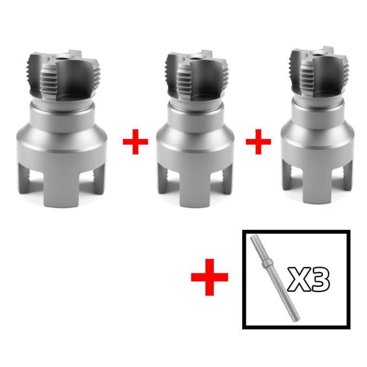 Utensile integrato per filettatura interna ed esterna per impianti idraulici, 4 Points M20 Grey, 6 Points M25 Grey, 4+6 Points M20+M25 Grey, 1 inch M32 Grey, 4+6 Points+1 inch M20+M25+M32 Grey, 4 Points M20 Silver, 6 Points M25 Sliver                  ...