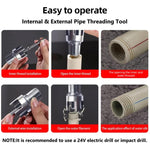 Utensile integrato per filettatura interna ed esterna per impianti idraulici, 4 Points M20 Grey, 6 Points M25 Grey, 4+6 Points M20+M25 Grey, 1 inch M32 Grey, 4+6 Points+1 inch M20+M25+M32 Grey, 4 Points M20 Silver, 6 Points M25 Sliver                  ...