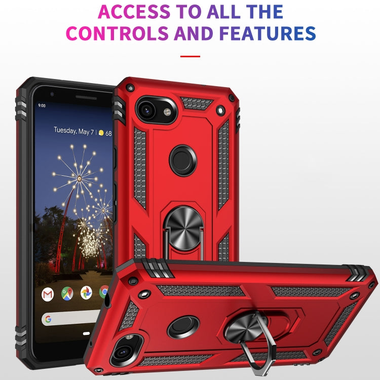 Custodia protettiva antiurto in TPU + PC con supporto girevole a 360 gradi, For Google Pixel 3a XL, For Google Pixel 3a, For Google Pixel 4XL, For Google Pixel 4