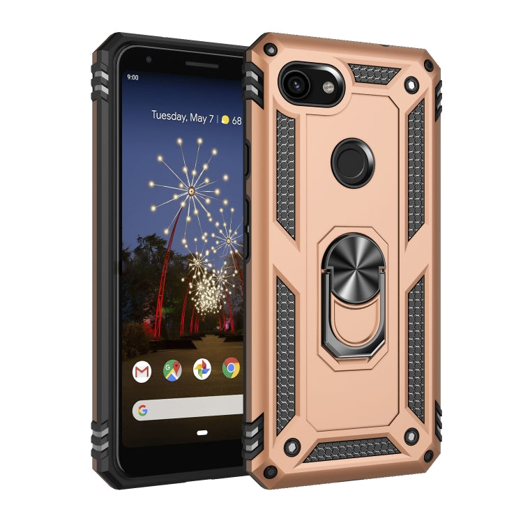 Custodia protettiva antiurto in TPU + PC con supporto girevole a 360 gradi, For Google Pixel 3a XL, For Google Pixel 3a, For Google Pixel 4XL, For Google Pixel 4