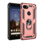 Custodia protettiva antiurto in TPU + PC con supporto girevole a 360 gradi, For Google Pixel 3a XL, For Google Pixel 3a, For Google Pixel 4XL, For Google Pixel 4