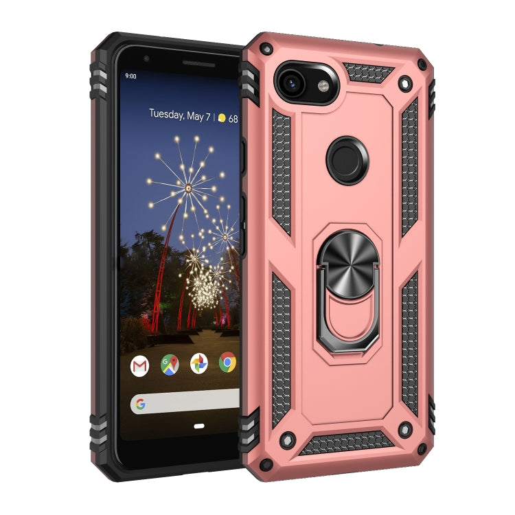 Custodia protettiva antiurto in TPU + PC con supporto girevole a 360 gradi, For Google Pixel 3a XL, For Google Pixel 3a, For Google Pixel 4XL, For Google Pixel 4