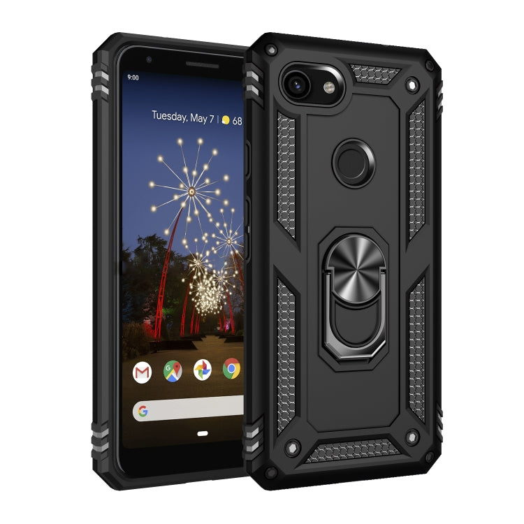 Custodia protettiva antiurto in TPU + PC con supporto girevole a 360 gradi, For Google Pixel 3a XL, For Google Pixel 3a, For Google Pixel 4XL, For Google Pixel 4